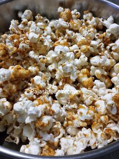 कॅरॅमल पॉपकॉन (Caramel Popcorn Recipe In Marathi) रेसिपी चे मुख्य फोटो
