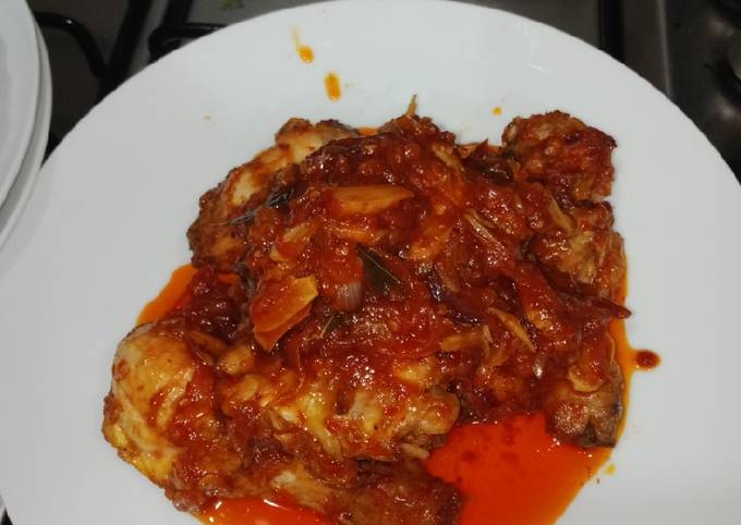 Masak ayam sambal merah