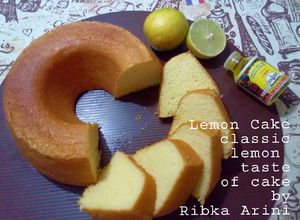 Foto resep Lemon Cake Rasa Classic Lembut Ringan Uenaak irit, Bolu No bp/sp