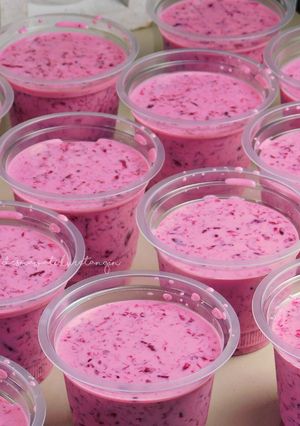 Foto resep Es Lumut Buah Naga Creamy