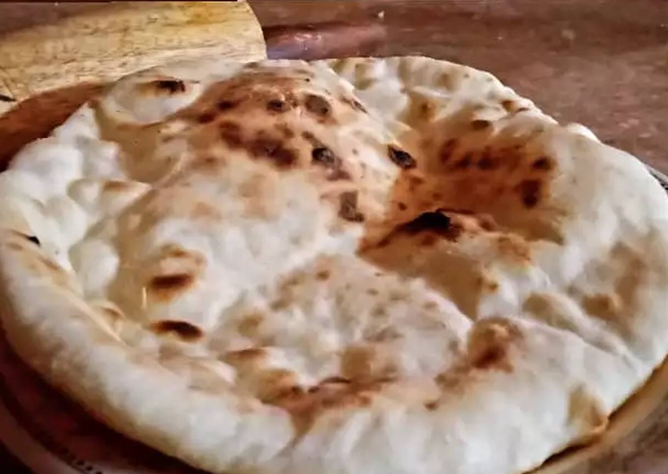 Naan in frying pan.!!
