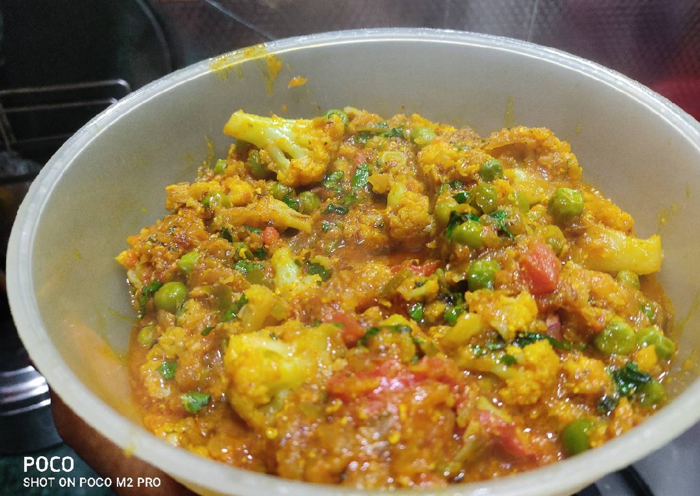 Aloo,gobhi,gajar,matar sabzi