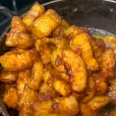 A picture of Fried Plantain / Kelewele (Ghana).