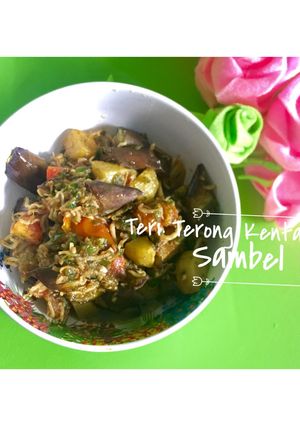 Foto resep Sambal Ijo (Teri Terong Kentang)