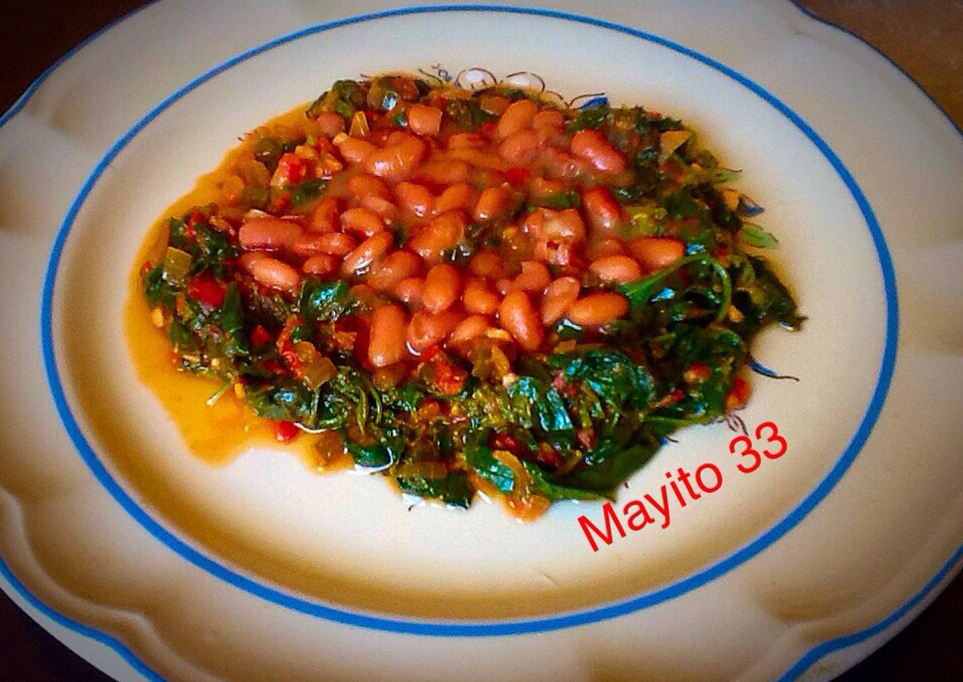 Quelites con frijolitos