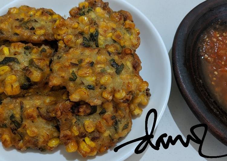 Anti Ribet, Membuat Bakwan Jagung Kemangi sederhana dan enak