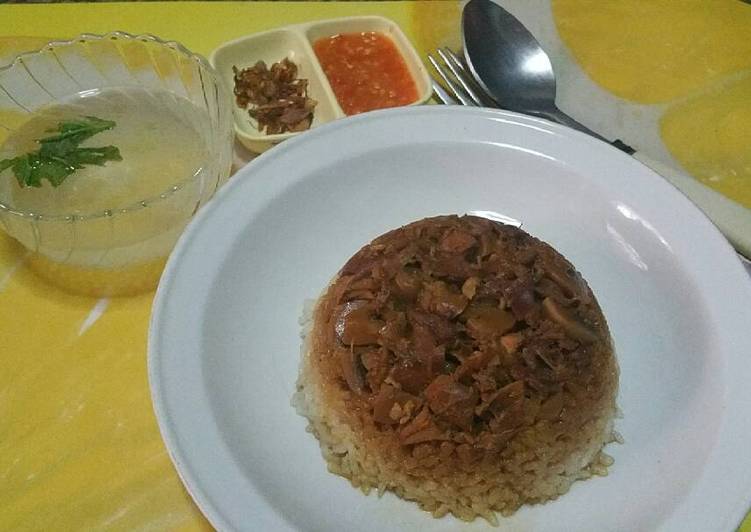 Nasi Tim Ayam Jamur