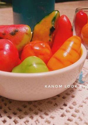 Foto resep Kanom Look Choup (Kue Buah Thailand)