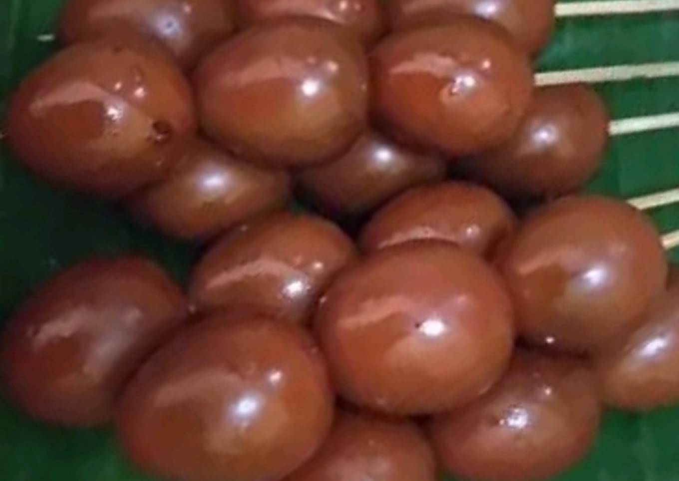 Sate Telur Puyuh Bacem