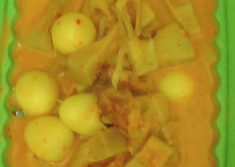 Sayur nangka muda telor puyuh🤭