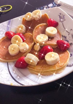 A picture of High protien pancakes 🥞.