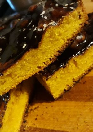 Una foto de Torta de zanahoria en licuadora
