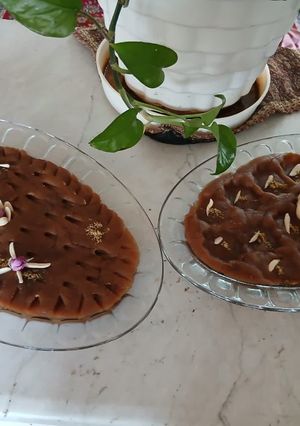 عکسی از دستور حلوا با آرد گندم