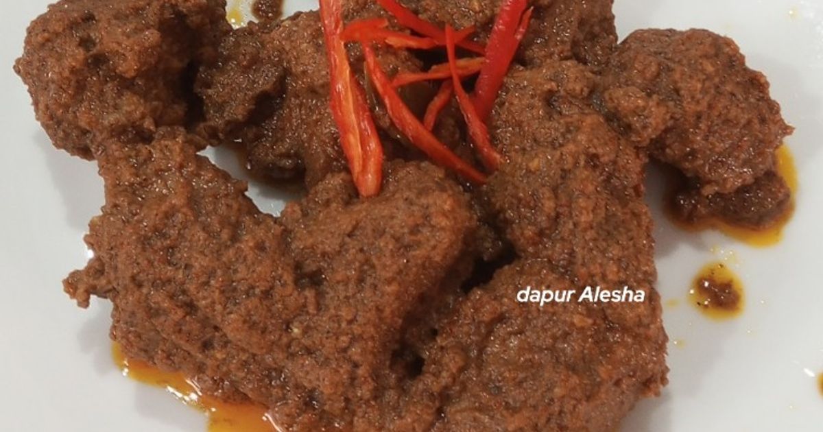 Rendang daging asli Padang