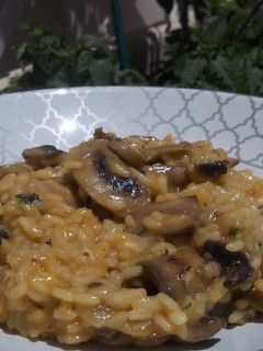 Una foto de Risotto de champiñones