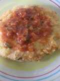 Polenta con salsa pizera