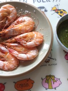 รูปของ กุ้งอบเกลือกับน้ำจิ้มซีฟู้ดรสเด็ด #กับแกล้ม