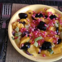 Mango jamun fruit chat A picture of Mango jamun fruit chat.