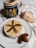 Cheesecake light monoporzione yogurt e datteri