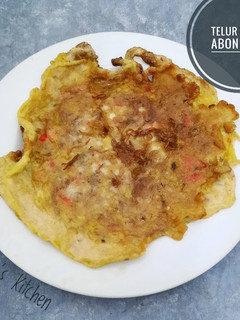 Foto resep Telor Dadar Abon Ayam