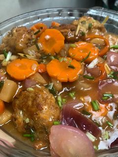 A picture of Easy Sweet & Sour Tuna Nuggets.