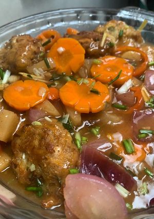 A picture of Easy Sweet & Sour Tuna Nuggets.
