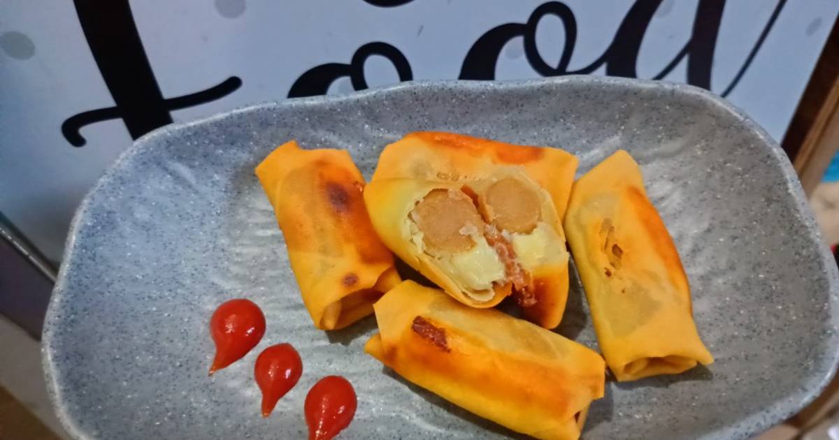 Resep Cheese Roll Kulit Lumpia Sosis Enak Dan Mudah Cookpad