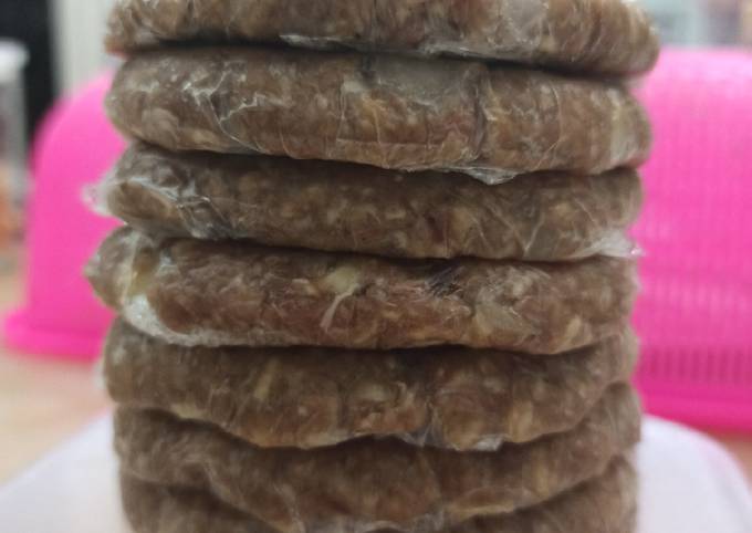 Bagaimana cara buat Beef patty burger  lezat