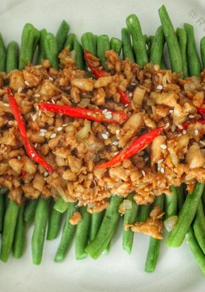 Foto resep Buncis Toping Ayam