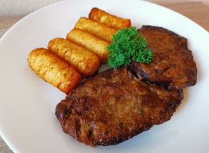 Mézes mustáros sült tarja recept fotója