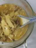 Soupe de nouilles aux bambous et champignons shiitakes