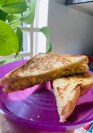 Gambar Roti cheese bakar super simple