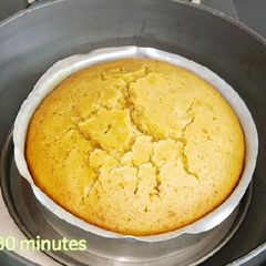 A picture of Aata wheat cake in kadai no sugar.