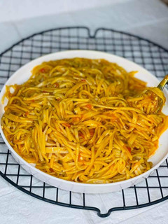 A picture of Local spaghetti (taliyar Hausa).