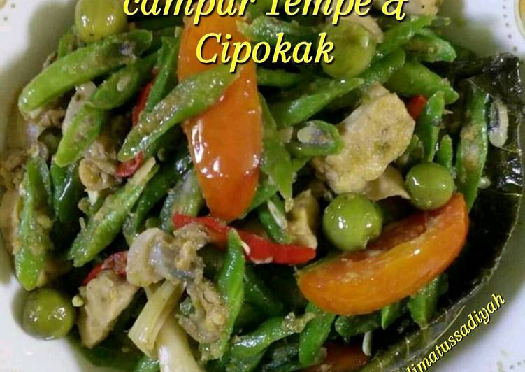 Tauco Kacang Panjang Campur Tempe & Cipokak