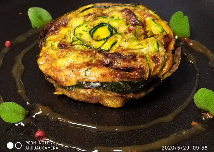 Rosa di frittata,con zucchine