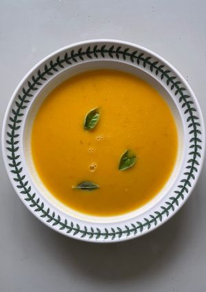 A picture of Use-up Cooking Water, Carrot & Potato Soup.