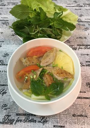 Hình của món Bún chả cá.