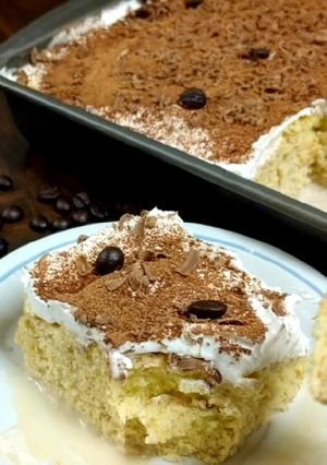Foto resep Coffee Tres Leches Cake (Kue Mandi Susu)