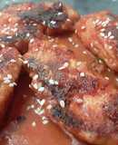 Alitas de pollo en salsa barbacoa casera...🤔🍗🌶🍗