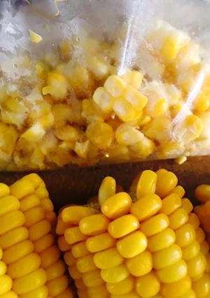 A picture of Frozen fresh corn..!!!🌽.