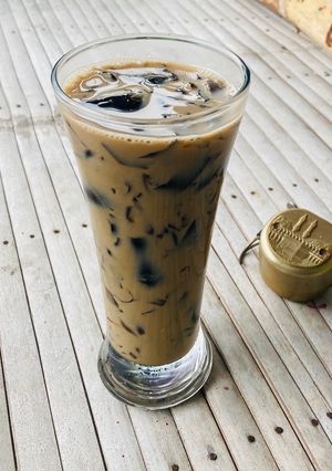Foto resep 555. Es Latte Cincau