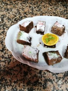 Una foto de Brownie de chocolate