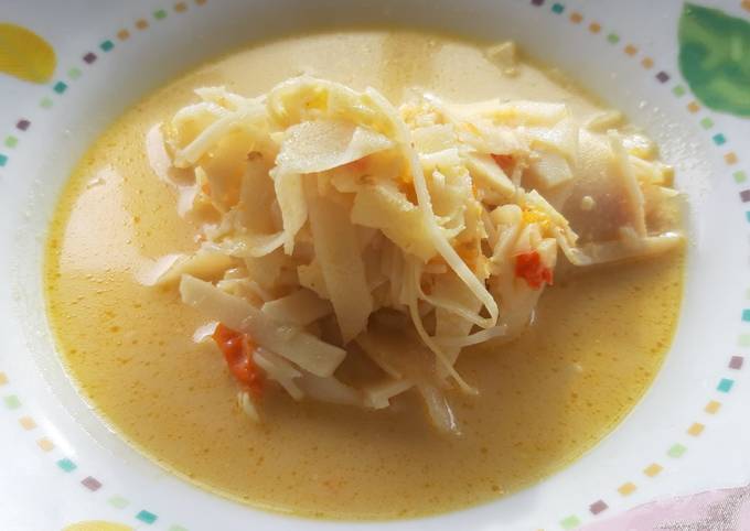 Resep Rebung kuah santan Anti Gagal