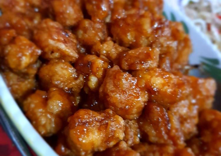 Langkah Mudah untuk Menyiapkan Kkanpunggi (Honey Chicken Korea) Anti Gagal