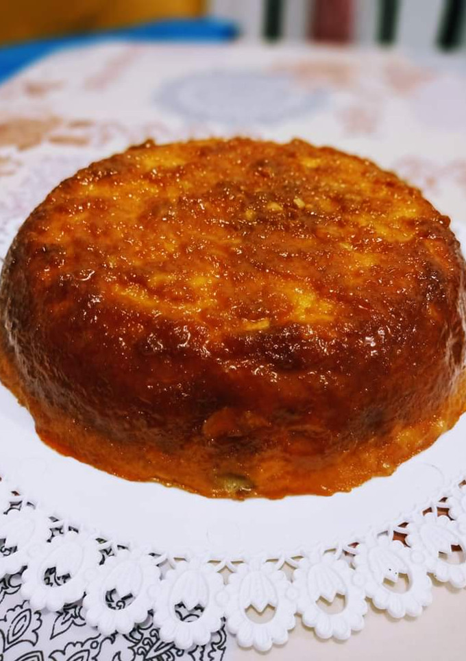 Una foto de Budín de pan sin horno