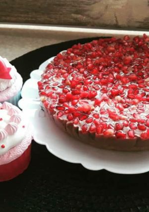 عکسی از دستور تارت انار🖤❤