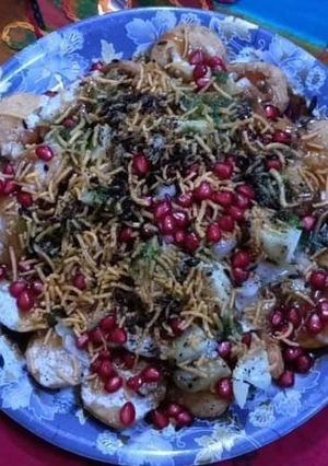दही पापड़ी चाट (dahi papdi recipe in Hindi) रेसिपी मुख्य फोटो
