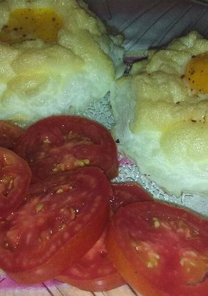 Una foto de Huevos nube💕💓con mucho amor💓