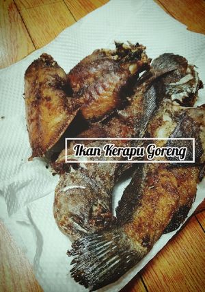 Foto resep Ikan Kerapu Laut Goreng